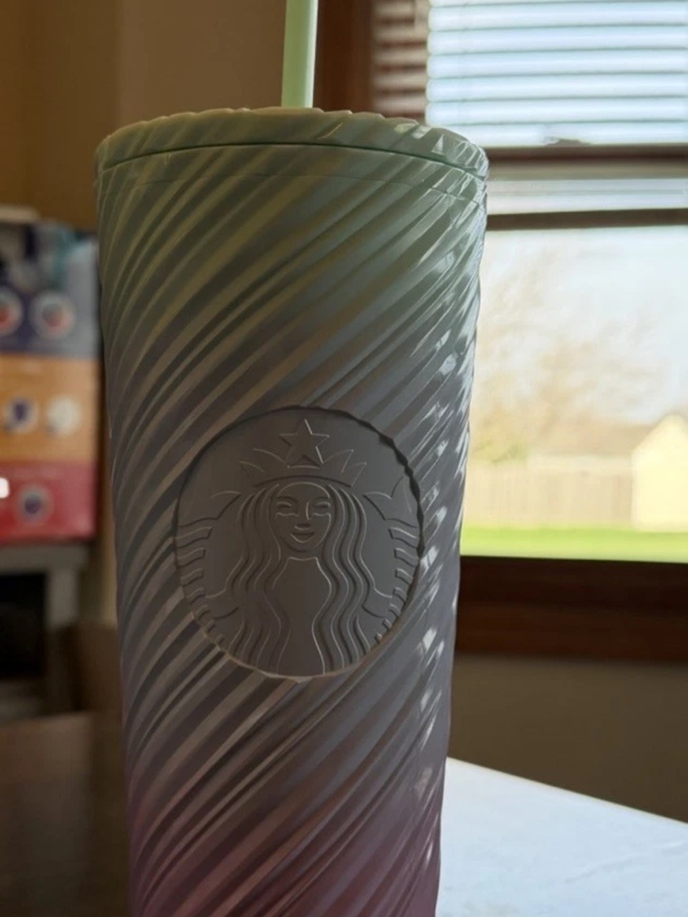 Starbucks Gradient Swirl Tumbler - Mint & Lavender